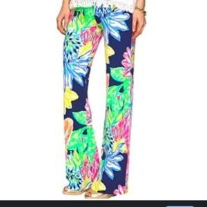Lilly Pulitzer Vibrant Floral Wide Leg Pants woman’s XS